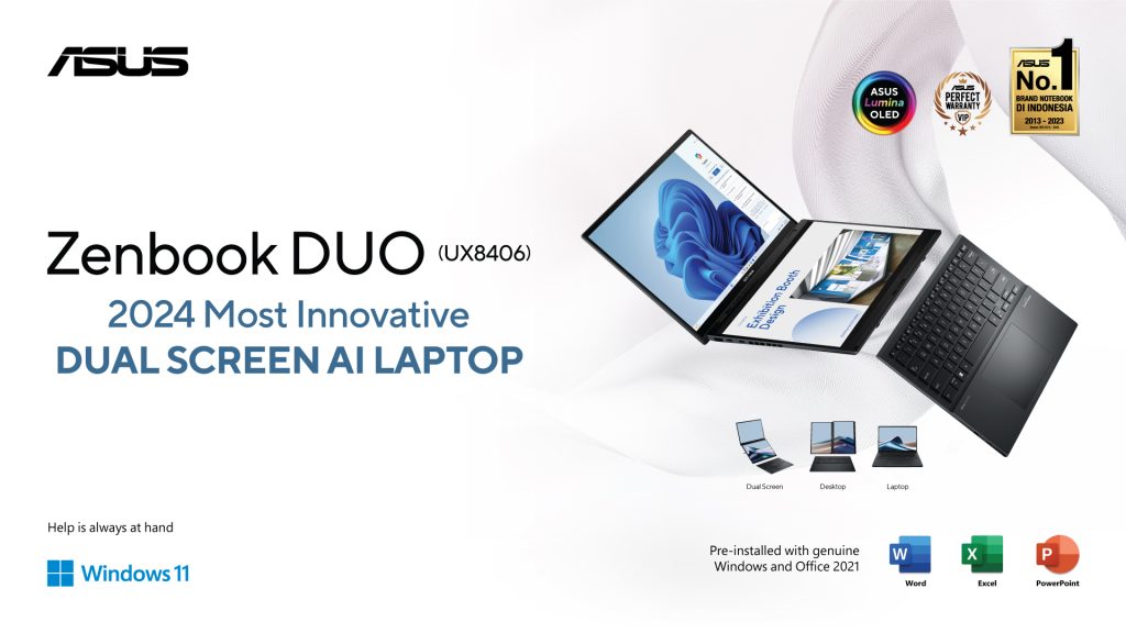 Laptop Dua Layar - ASUS Zenbook UX8406